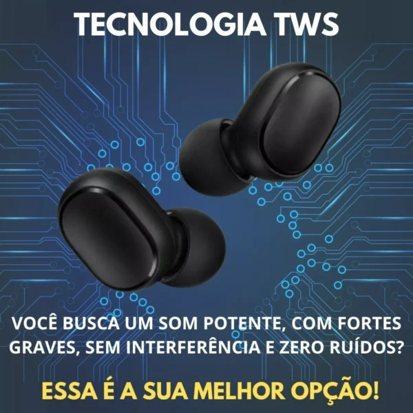 Fone De Ouvido Bluetooth Sem Fio Tws Microfone Todos Celular - Image 4