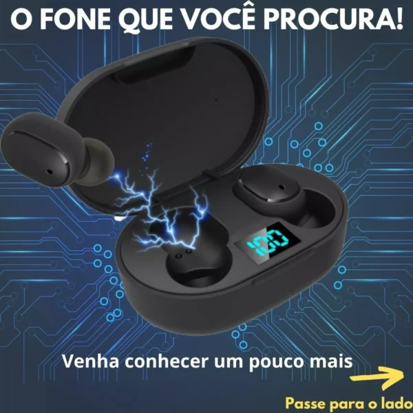 Fone De Ouvido Bluetooth Sem Fio Tws Microfone Todos Celular - Image 3