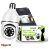 Câmera De Segurança Fergusom Lâmpada Ip Wifi Com Visão Noturna Interna Externa App Yoosee Espiã 360º Cor Branco - Image 4