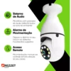 Câmera De Segurança Fergusom Lâmpada Ip Wifi Com Visão Noturna Interna Externa App Yoosee Espiã 360º Cor Branco - Image 2